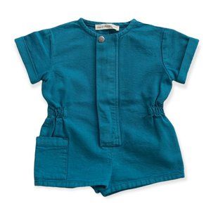 Fin & Vince Girls Short Denim Romper Jumper Painter 8-9 Years NWT